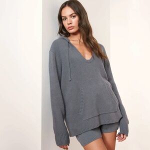 James Perse XL Baby Soft Hoody 4 EUC